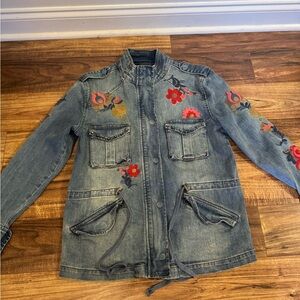 Billy T Embroidered Denim Jacket